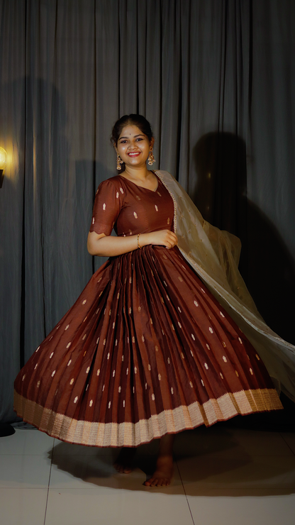 DP-D-010 – Two-Piece Anarkali Dress with Dupatta