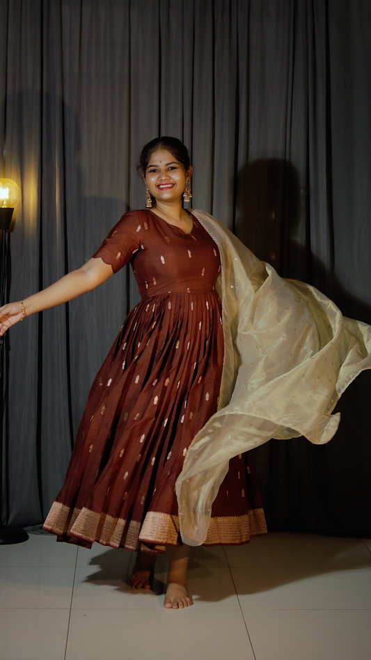 DP-D-010 – Two-Piece Anarkali Dress with Dupatta
