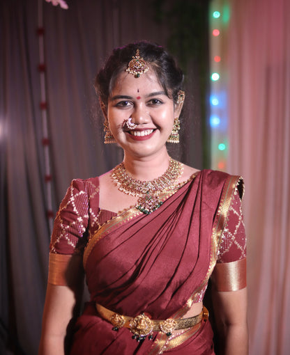 Elegant Georgette Half Saree with Designer Blouse