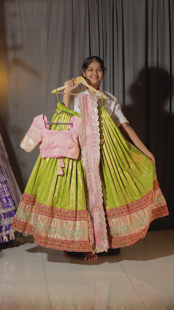 Premium Pattu Ready-Wear Half Saree