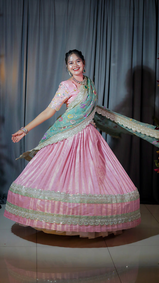 Premium Pattu Ready-Wear Half Saree
