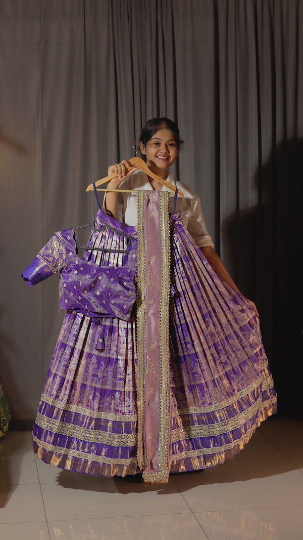 Premium Pattu Ready-Wear Half Saree