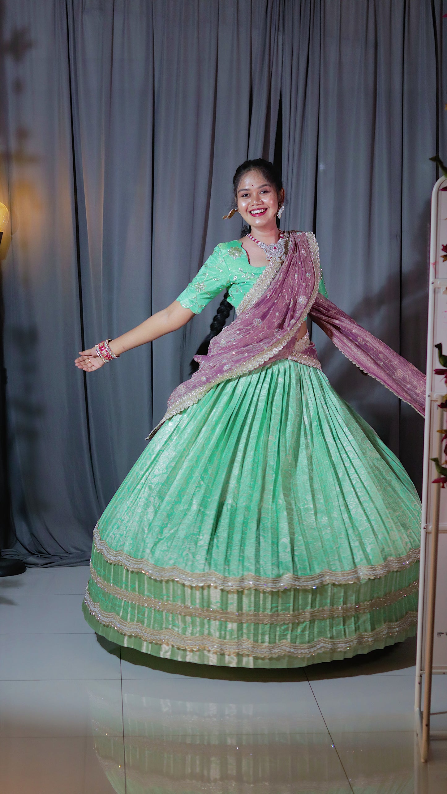 Premium Pattu Ready-Wear Half Saree