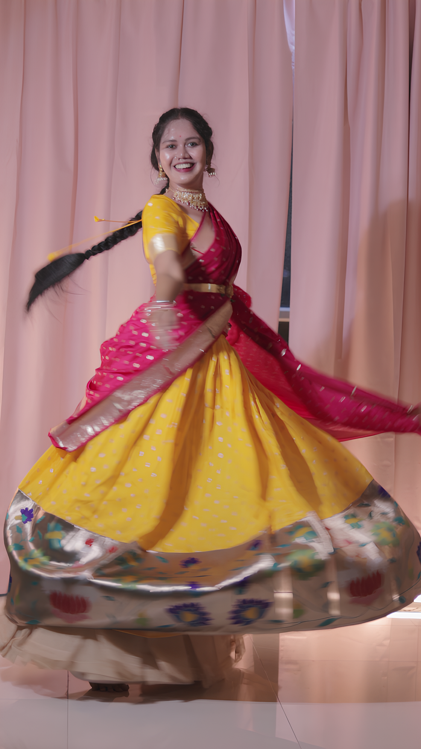 Customizable Traditional Half Saree Set - Choose Your Colors!