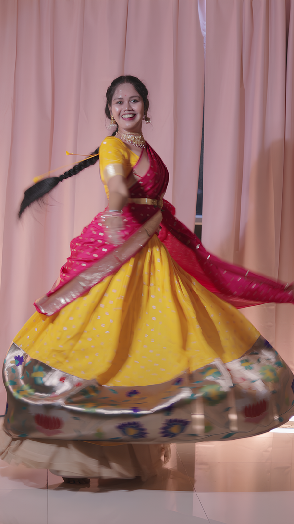 Customizable Traditional Half Saree Set - Choose Your Colors!