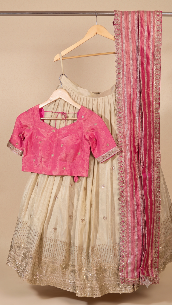 DP301 - Ready to Wear Half Half Sarees