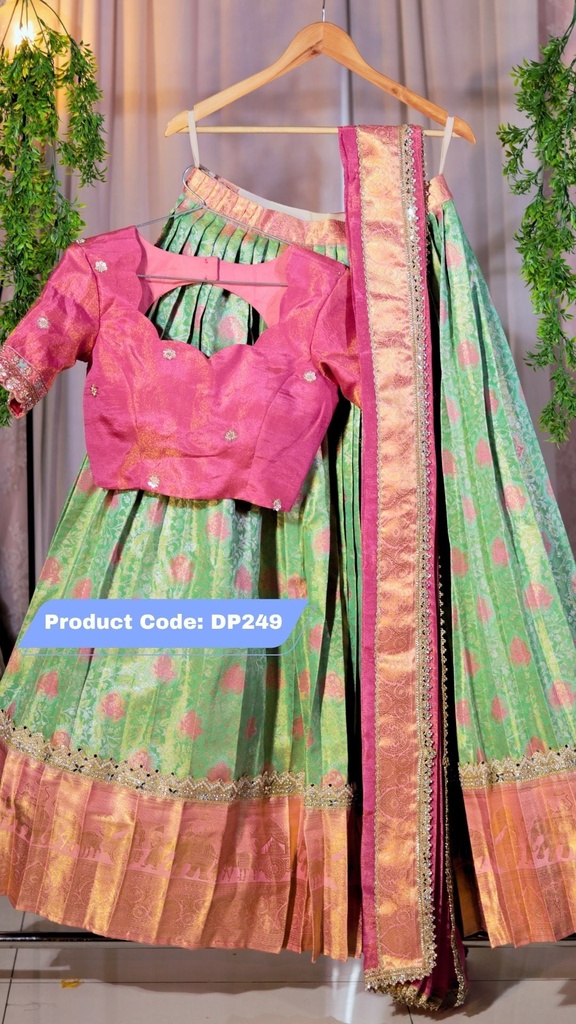 DP249 - Premium Pattu Ready-Wear Half Saree
