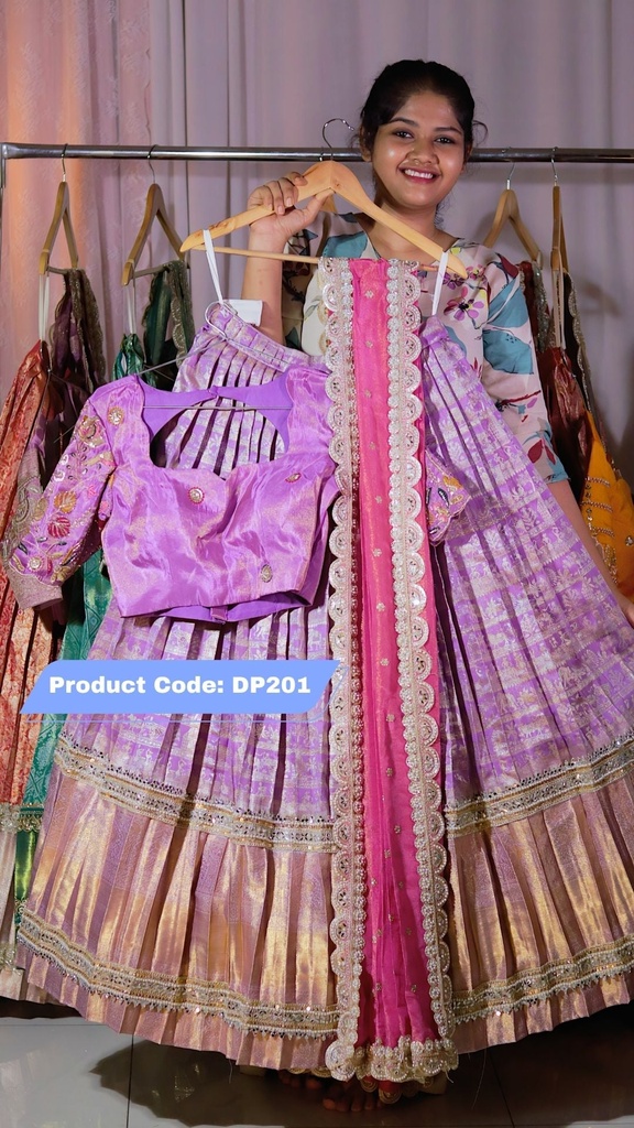 Premium Pattu Ready-Wear Half Saree