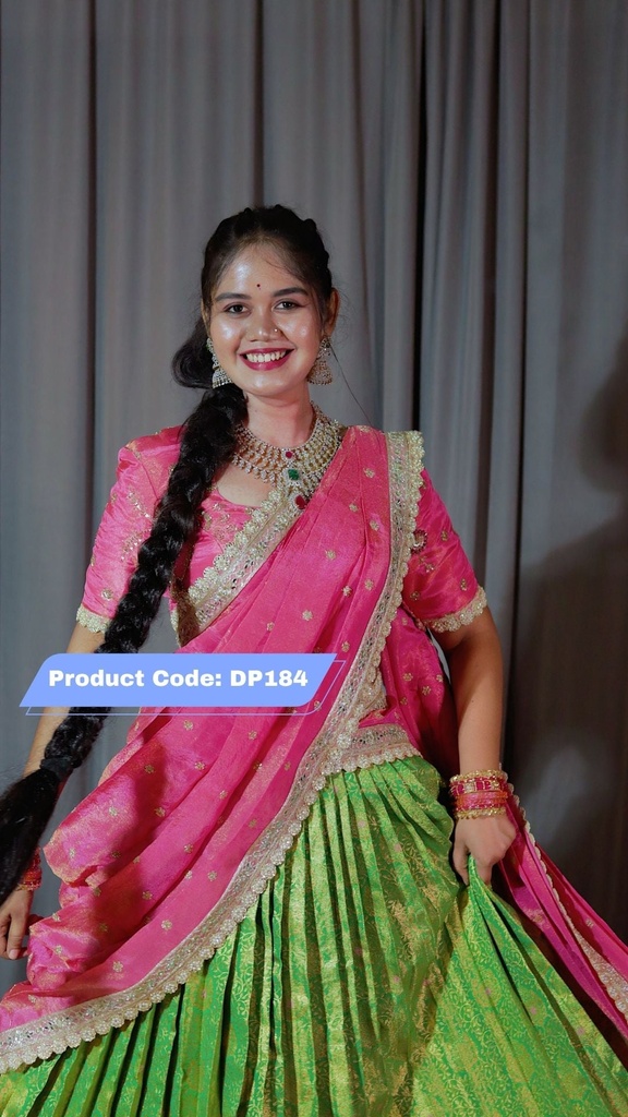 Premium Pattu Ready-Wear Half Saree