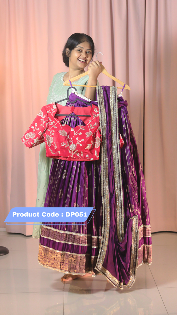 Premium Pattu Ready-Wear Half Saree