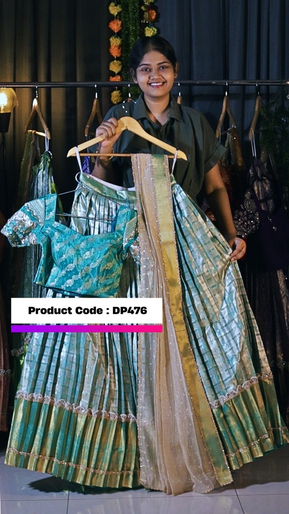 DP476 - KANCHIPATTU HALF SAREE