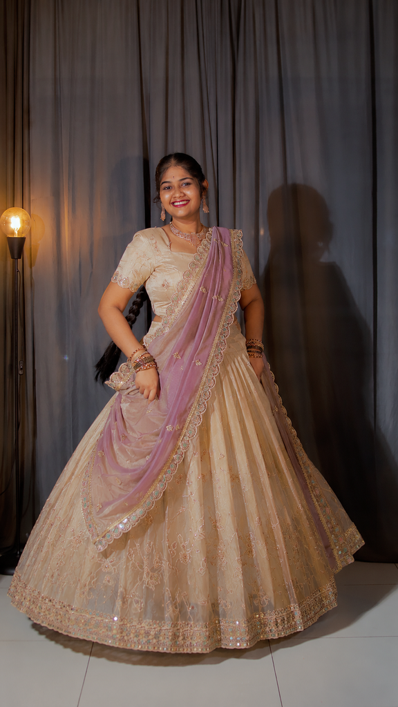 DP357 - Designer Half saree - Customization