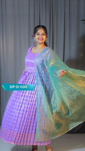 [DP-D-030] DP-D-030 – Two-Piece Anarkali Dress with Dupatta
