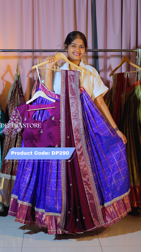 [DP290] DP290 - Premium Kanchi Pattu Half Saree