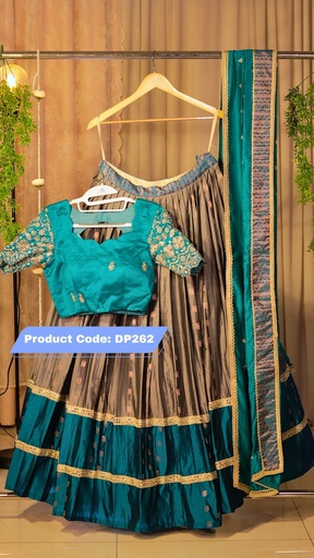 [DP262] DP262 - Premium Pattu Ready-Wear Half Saree