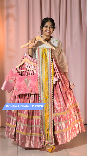 [DP074] Premium Pattu Ready-Wear Half Saree