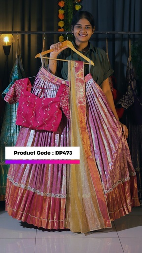[DP473] DP473 - KANCHIPATTU HALF SAREE